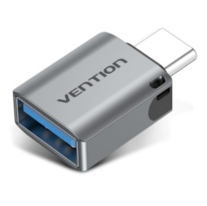 Ugreen: Vention USB-C Male to USB 3.0 Female OTG Adapter Gray Aluminium Alloy Type