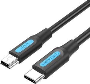 Mobile Device Cables: Vention USB 2.0 C Male to Mini-B Male 2A Cable 2M Black