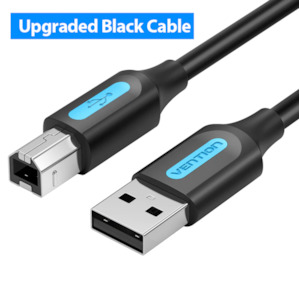 Mobile Device Cables: Vention USB 3.0 A Male to B Male Cable 2M Black PVC Type