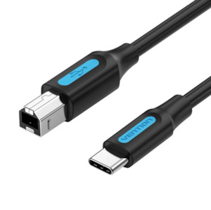 Mobile Device Cables: Vention USB 2.0 C Male to B Male 2A Cable 2M Black