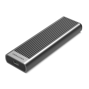 Vention M.2 NVMe SSD Enclosure (USB 3.1 Gen 2-C) with Heat Sink Gray Aluminium Alloy Type