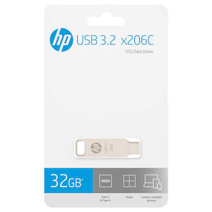 HP x206c OTG, Type-C USB 3.2, 32GB, Dual Flash Drive