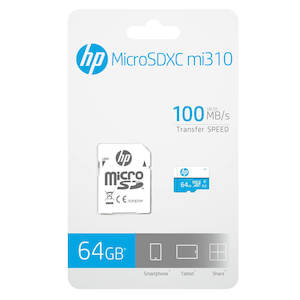 Storage Media: HP U1 High Speed MicroSD Card 64GB