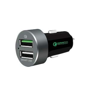 Accessories: mbeat QuickBoost S Dual Port Qualcomm Certified Quick Charge 2.0 and Smart USB Car Charger