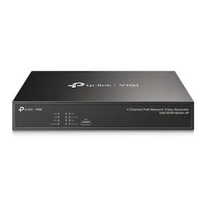 Security Cameras Surveillance: TP-LINK VIGI NVR1004H-4P VIGI 4 Channel PoE+ Network Video Recorder