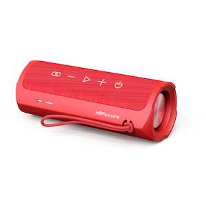 HiFuture Ripple Outdoor Bluetooth Speaker 20W, 12 hours Playtime, Red