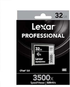 Memory Card: Lexar Professional 3500x 64GB CFast Compact Flash 2.0 Card*