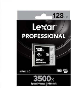 Memory Card: Lexar Professional 3500x 128GB CFast Compact Flash 2.0 Card*