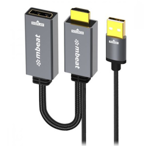 Mbeat ToughLink HDMI to DisplayPort Active Adapter with USB Power