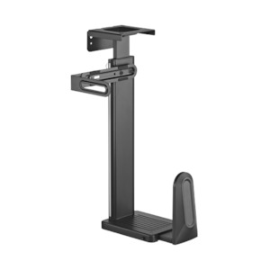 Mounts And Stands: Lumi Matte Black Ultra Wide Adjustable Under-Desk & Wall PC / Gaming PC Mount