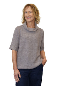 100% Merino Penny Cowl Neck Top