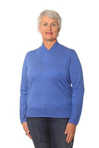 Italian Made Eloise V Neck Jumper - 100% Merino Wool