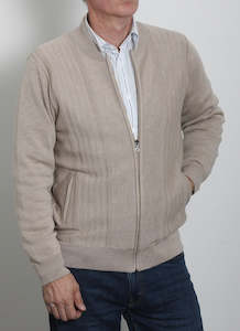 Italian Mens Zip Cardigan with Pockets