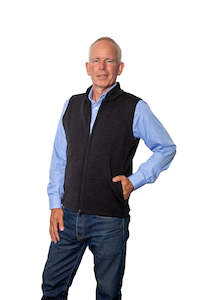 Clothing: Zip Thru Merino Plus Vest with Pockets