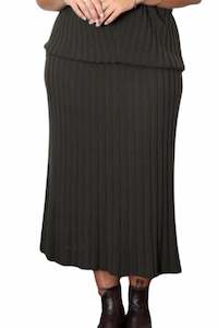 Clothing: 100% Super Soft Extra Fine Merino Long Flared Skirt