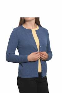 100% Supersoft Merino Plain Button Cardigan