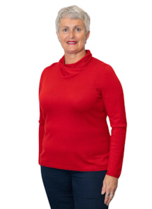 Clothing: Supersoft Merino Wrap Neck Jumper from AOK Clothing