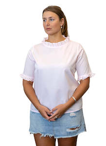 Plain Olivia Blouse -100% Cotton - Made in Italy