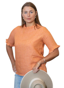 Plain Olivia Blouse - Pure Linen -  Made in Italy