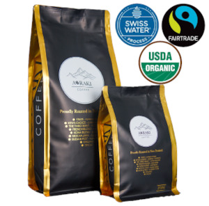 Decaf Fair Trade Organic Aoraki Coffee