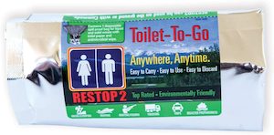 A RESTOP 2 - Disposable Liquid and Waste Travel Toilet