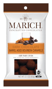 Products: Barrel aged Bourbon Caramels 60g/2.1oz