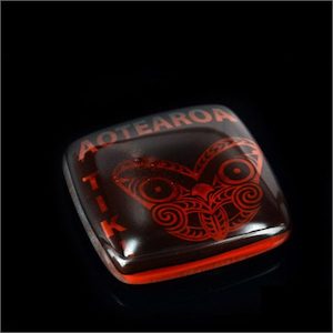 Products: Aotearoa tiki glass note weights. Kiwiana glass - Aotearoa.co.nz