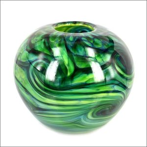 Glass bush bowl. NZ glass art - @Aotearoa.co.nz