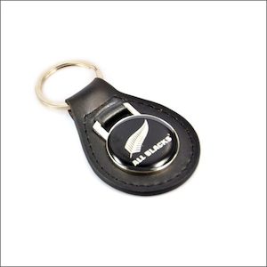 All Blacks leather keyring - Aotearoa.co.nz