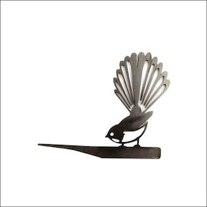 Metalbird baby fantail silhouette - Great gift Aotearoa.co.nz