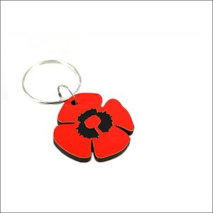 Poppy keyring - Get your poppy keyring here - Aotearoa.co.nz