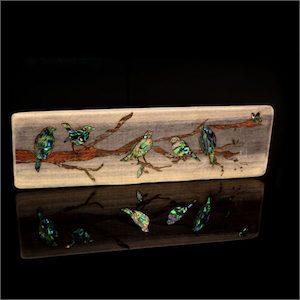 Recycled wood with birds - Aotearoa.co.nz