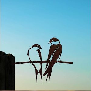 Metalbird swallows silhouette - Great gift Aotearoa.co.nz