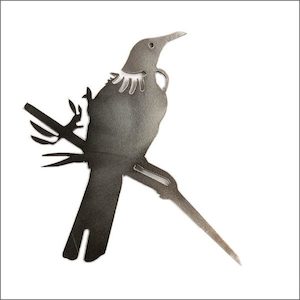 Metalbird tui silhouette - Great gift Aotearoa.co.nz