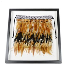 Framed Maori feather cloak - Authentic Maori art - Aotearoa.co.nz