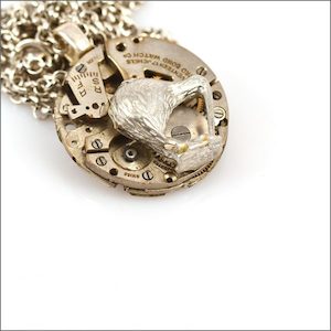 Steampunk silver kiwi pendant - Aotearoa.co.nz - Cool kiwi