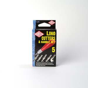 Artist supply: Essdee Lino Cutters and Handle Set 5