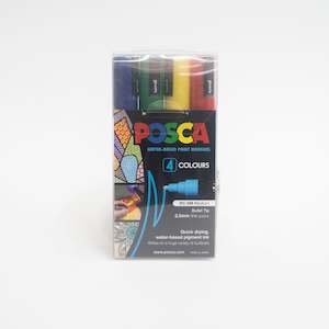 Posca PC-5M Basic Colours Set of 4