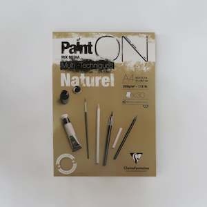 Artist supply: Clairefontaine PaintON Naturel Glued Pad A4 250gsm