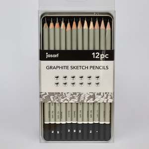 Artist supply: Jasart Graphite Sketch Pencil Set