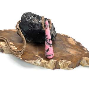 Products: Rhodonite Droplet Pendant