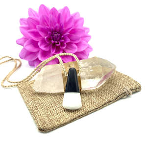 Fusion Jewellery: Quartz & Obsidian Fusion Pendant