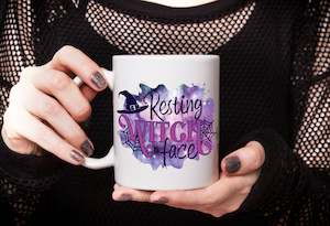 Halloween: Resting Witch Face Halloween Coffee Mug