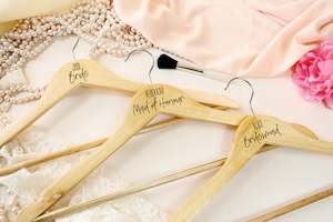 Bridal Party Coat Hangers - Script Font 1