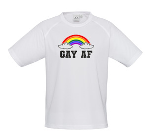 Sublimation Printed "Gay AF" Pride T-Shirt - Men's - Sizes S - 5XL