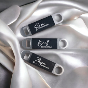 Bridesmaid Gifts: Personalised Leather-look PU Bottle Opener