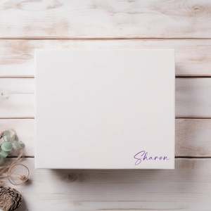 Magnetic Closure Proposal Boxes: Minimalist Name Only Gift Box