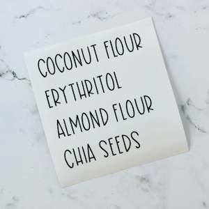 Keto Pantry Decals