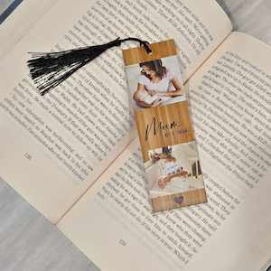 Mothers Day: Personalised Photo Printed Wooden Bookmarks