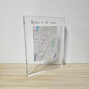 Custom Map Acrylic Keepsake - Where It All Began